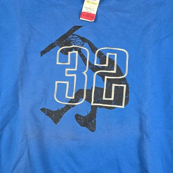 Reebok Vintage Shaq Dunk‎ #32 Men's Size Large Blue Sweatshirt New - Picture 2 of 9
